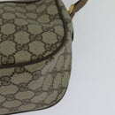 GUCCI GG Supreme Web Sherry Line Shoulder Bag PVC Beige Gold Auth BD1372-18