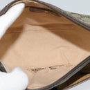 GUCCI GG Supreme Web Sherry Line Shoulder Bag PVC Beige Gold Auth BD1372-8