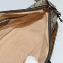 GUCCI GG Supreme Web Sherry Line Shoulder Bag PVC Beige Gold Auth BD1372-21