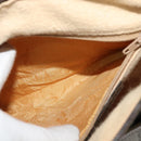 GUCCI GG Supreme Web Sherry Line Shoulder Bag PVC Beige Gold Auth BD1372-23