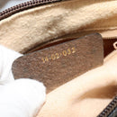 GUCCI GG Supreme Web Sherry Line Shoulder Bag PVC Beige Gold Auth BD1372-12