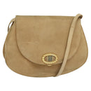Burberrys Shoulder Bag Suede Beige Auth BD1377-1