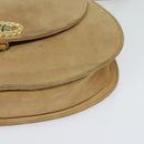 Burberrys Shoulder Bag Suede Beige Auth BD1377-14