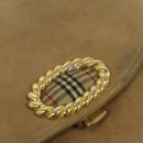 Burberrys Shoulder Bag Suede Beige Auth BD1377-17