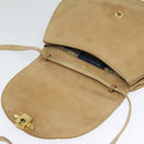 Burberrys Shoulder Bag Suede Beige Auth BD1377-10