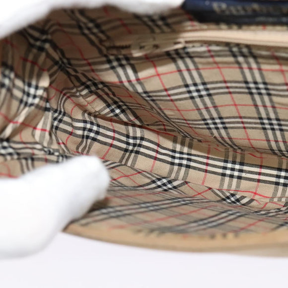 Burberrys Shoulder Bag Suede Beige Auth BD1377