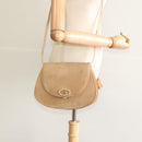 Burberrys Shoulder Bag Suede Beige Auth BD1377-22