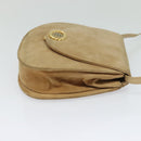 Burberrys Shoulder Bag Suede Beige Auth BD1377-4