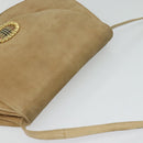 Burberrys Shoulder Bag Suede Beige Auth BD1377-6