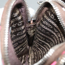 PRADA Shoulder Bag Nylon Leather Brown Pink Silver Auth BD1378V-19