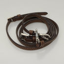 PRADA Shoulder Bag Nylon Leather Brown Pink Silver Auth BD1378V-23