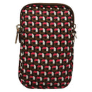 PRADA Shoulder Bag Nylon Leather Brown Pink Silver Auth BD1378V-2