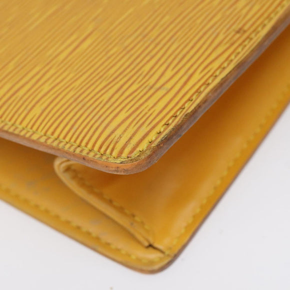 LOUIS VUITTON Epi Sac Plat Hand Bag Yellow M52079 LV Auth BD1385