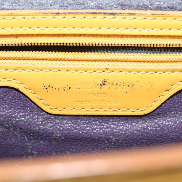 LOUIS VUITTON Epi Sac Plat Hand Bag Yellow M52079 LV Auth BD1385