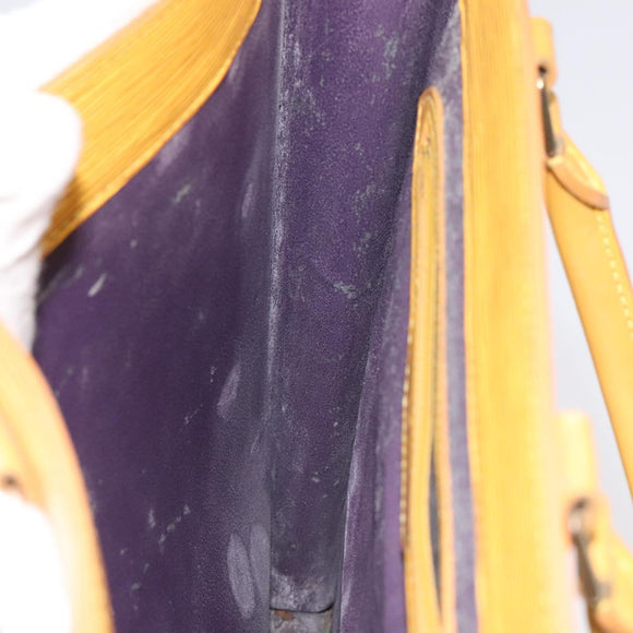 LOUIS VUITTON Epi Sac Plat Hand Bag Yellow M52079 LV Auth BD1385