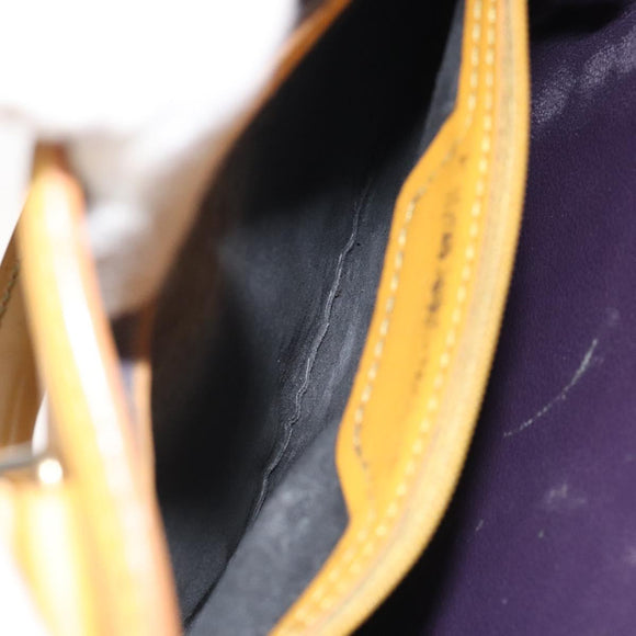 LOUIS VUITTON Epi Sac Plat Hand Bag Yellow M52079 LV Auth BD1385