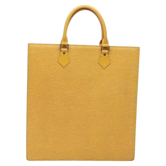 LOUIS VUITTON Epi Sac Plat Hand Bag Yellow M52079 LV Auth BD1385