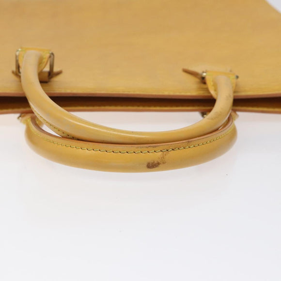 LOUIS VUITTON Epi Sac Plat Hand Bag Yellow M52079 LV Auth BD1385