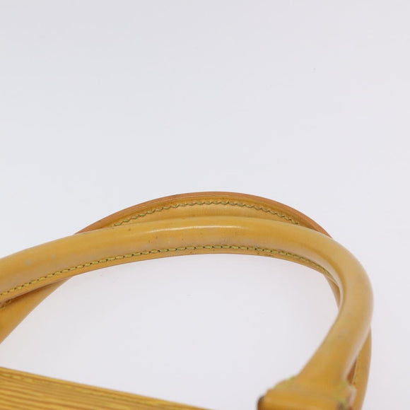 LOUIS VUITTON Epi Sac Plat Hand Bag Yellow M52079 LV Auth BD1385