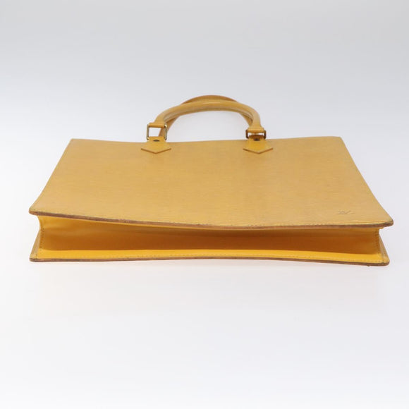 LOUIS VUITTON Epi Sac Plat Hand Bag Yellow M52079 LV Auth BD1385