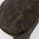 LOUIS VUITTON Monogram Trousse Demi Ronde Cosmetic Pouch M47520 LV Auth BD1391-16
