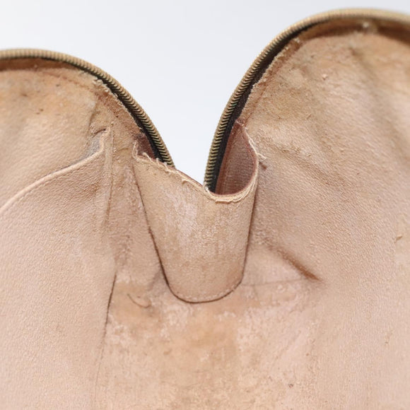 LOUIS VUITTON Monogram Trousse Demi Ronde Cosmetic Pouch M47520 LV Auth BD1391