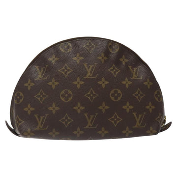 LOUIS VUITTON Monogram Trousse Demi Ronde Cosmetic Pouch M47520 LV Auth BD1391 - 0