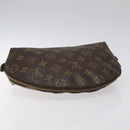 LOUIS VUITTON Monogram Trousse Demi Ronde Cosmetic Pouch M47520 LV Auth BD1391-5