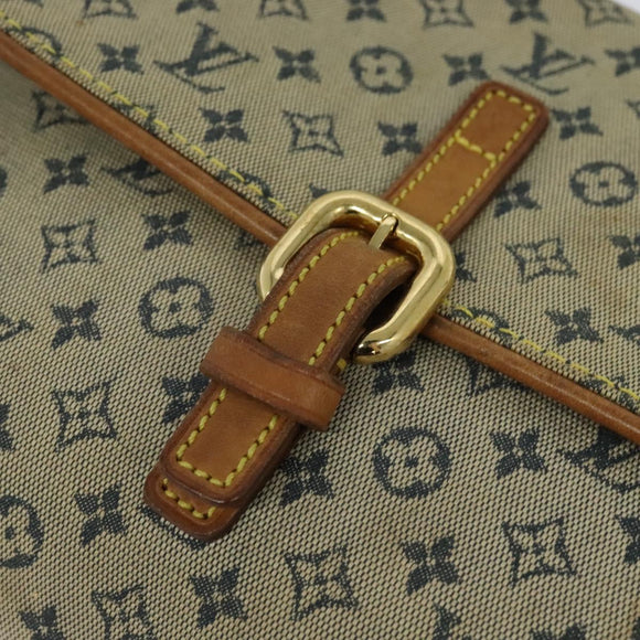 LOUIS VUITTON Monogram Mini Camille Chain Shoulder Bag Blue M92002 Auth BD1396