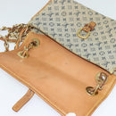 LOUIS VUITTON Monogram Mini Camille Chain Shoulder Bag Blue M92002 Auth BD1396-9