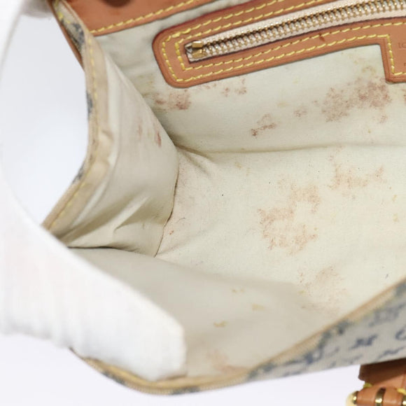 LOUIS VUITTON Monogram Mini Camille Chain Shoulder Bag Blue M92002 Auth BD1396