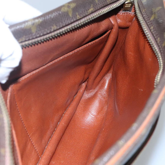 LOUIS VUITTON Monogram Compiegne 28 Clutch Bag M51845 LV Auth BD140