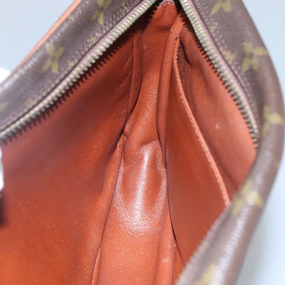 LOUIS VUITTON Monogram Compiegne 28 Clutch Bag M51845 LV Auth BD140