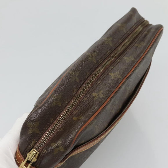 LOUIS VUITTON Monogram Compiegne 28 Clutch Bag M51845 LV Auth BD140