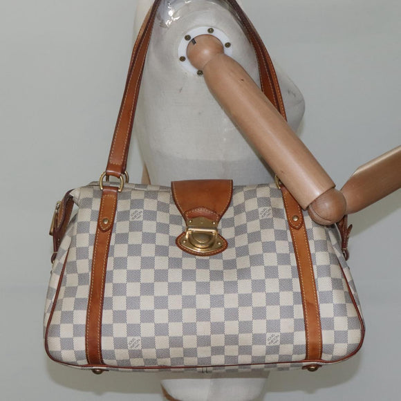 LOUIS VUITTON Damier Azur Stresa PM Tote Bag M51188 LV Auth BD1401
