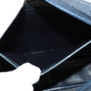 Christian Dior Honeycomb Canvas Shoulder Bag Gold Navy Auth BD1407-19