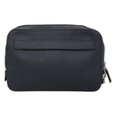 PRADA Clutch Bag Safiano leather Navy Silver Auth BD1408-2