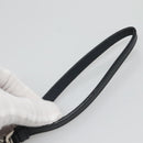 PRADA Clutch Bag Safiano leather Navy Silver Auth BD1408-14