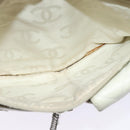 CHANEL Shoulder Bag Lamb Skin White CC Auth BD1411-10