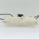 CHANEL Shoulder Bag Lamb Skin White CC Auth BD1411-5