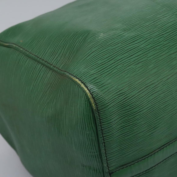 LOUIS VUITTON Epi Keepall 50 Boston Bag Green M42964 LV Auth BD1421