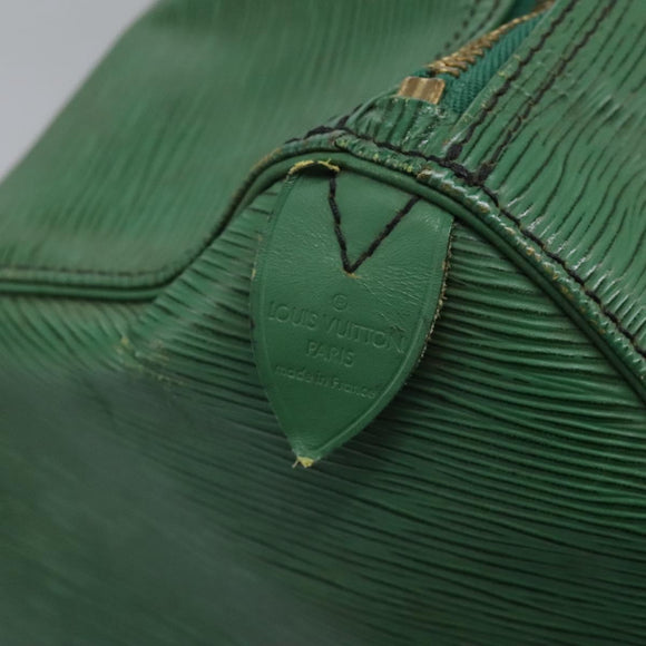 LOUIS VUITTON Epi Keepall 50 Boston Bag Green M42964 LV Auth BD1421
