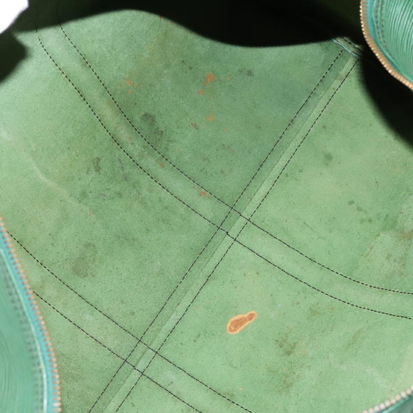 LOUIS VUITTON Epi Keepall 50 Boston Bag Green M42964 LV Auth BD1421