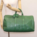 LOUIS VUITTON Epi Keepall 50 Boston Bag Green M42964 LV Auth BD1421-23