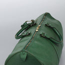LOUIS VUITTON Epi Keepall 50 Boston Bag Green M42964 LV Auth BD1421-6