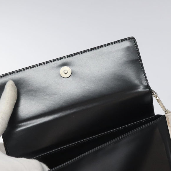 Salvatore Ferragamo Shoulder Bag Leather Black Auth BD1426