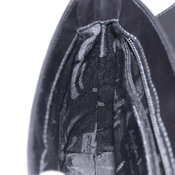 Salvatore Ferragamo Shoulder Bag Leather Black Auth BD1426