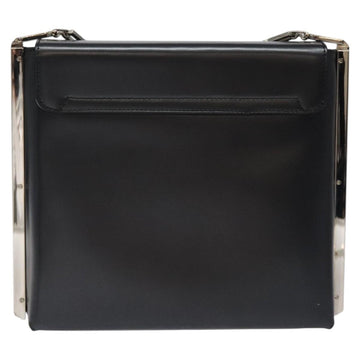 Salvatore Ferragamo Shoulder Bag Leather Black Auth BD1426 - 0