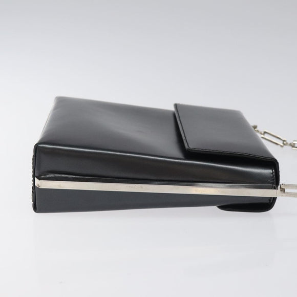 Salvatore Ferragamo Shoulder Bag Leather Black Auth BD1426