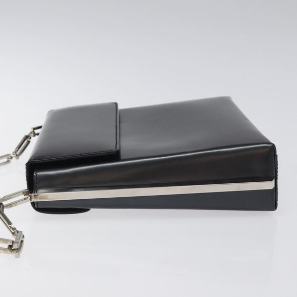 Salvatore Ferragamo Shoulder Bag Leather Black Auth BD1426